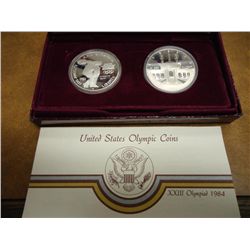 1983-S & 1984-S US OLYMPIC PF SILVER DOLLARS