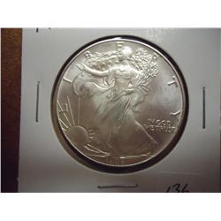 1986 AMERICAN SILVER EAGLE UNC