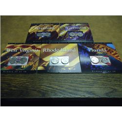 5 ASSORTED 50 STATE QUARTERS P & D UNC SETS
