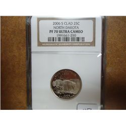 2006-S NORTH DAKOTA QUARTER NGC PF70 ULTRA CAMEO