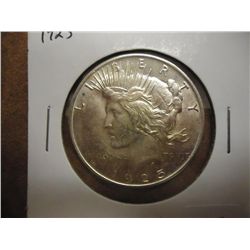 1925 PEACE SILVER DOLLAR UNC