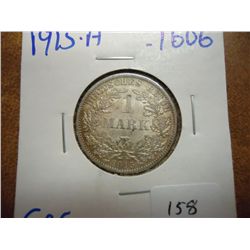 1915-A GERMAN SILVER MARK .1606 OZ. ASW