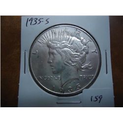 1935-S PEACE SILVER DOLLAR