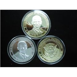 3-2009 BARACK OBAMA INAUGURATION TOKENS (PF)