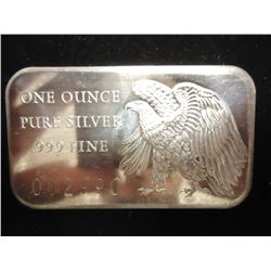 1 OZ. .999 FINE SILVER INGOT EAGLE