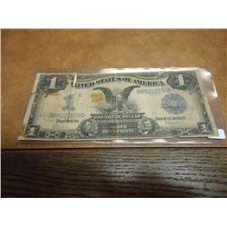 1899 LARGE SIZE $1 SILVER CERTIFICATE BLACK EAGLE