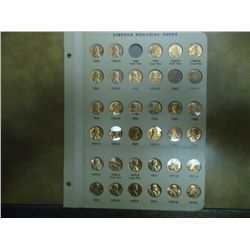 35 UNC LINCOLN MEMORIAL CENTS 1959-1973 IN DANSCO