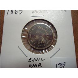 1863 INDIAN HEAD CENT