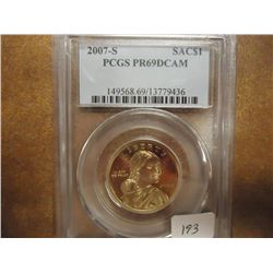 2007-S SACAGAWEA DOLLAR PCGS PR69 DCAM