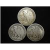 Image 2 : 1940,42-D & 43-S WALKING LIBERTY HALF DOLLARS