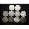Image 1 : 10 ASSORTED 1850'S SEATED LIBERTY DIMES