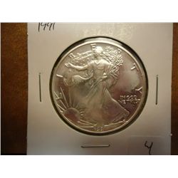 1991 AMERICAN SILVER EAGLE (UNC)