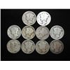Image 1 : 10 ASSORTED 1920'S MERCURY DIMES