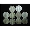 Image 2 : 10 ASSORTED 1920'S MERCURY DIMES
