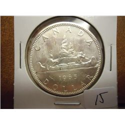 1965 CANADA SILVER DOLLAR UNC