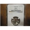 Image 1 : 1964 WASHINGTON SILVER QUARTER NGC MS64