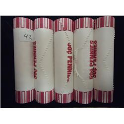 5 ROLLS 2009-D LINCOLN FORMATIVE YEARS CENTS BU