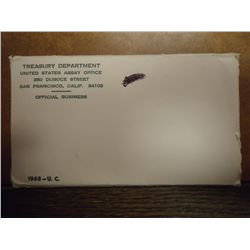 1968 US MINT SET (UNC) P/D/S (WITH ENVELOPE)
