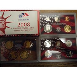 2008 US SILVER PROOF SET (WITH BOX) 14 PIECES