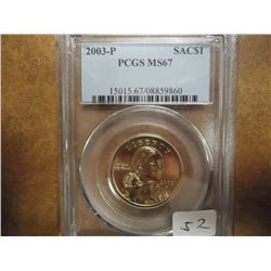 2003-P SACAGAWEA DOLLAR PCGS MS67
