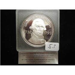 28 GRAM STERLING SILVER PF ROUND GEORGE