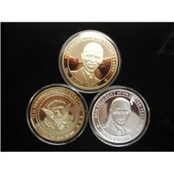 3-2009 BARACK OBAMA INAUGURATION TOKENS (PF)