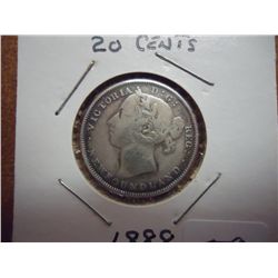 1888 NEWFOUNDLAND SILVER 20 CENTS