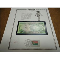 VANUATU 100 CENT "VATU" CRISP UNC CURRENCY &
