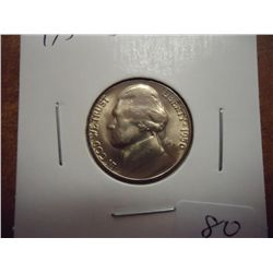 1950-D JEFFERSON NICKEL KEY DATE (UNC)