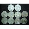 Image 1 : 10 ASSORTED 35% SILVER JEFFERSON WAR NICKELS
