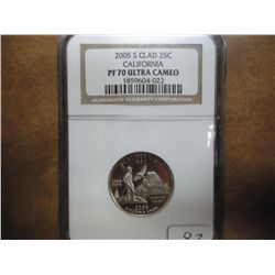 2005-S CALIFORNIA QUARTER NGC PF70 ULTRA CAMEO
