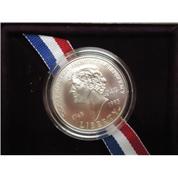 1993-P JEFFERSON UNC SILVER DOLLAR