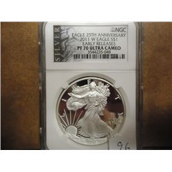 2011-W AMERICAN SILVER EAGLE NGC PF70 ULTRA CAMEO