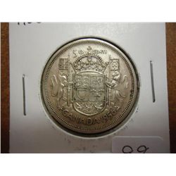 1956 CANADA SILVER 50 CENTS