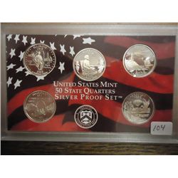2003 US SILVER 50 STATE QUARTERS PROOF SET