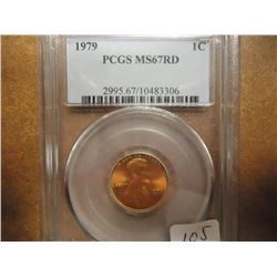 1979 LINCOLN CENT PCGS MS67RD