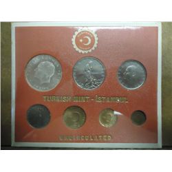 1963 TURKISH MINT UNC SET ORIGINAL MINT PACKAGING