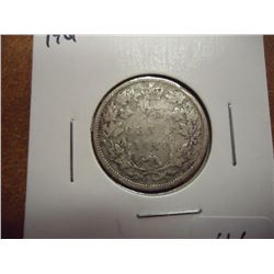 1901 CANADA SILVER 25 CENTS