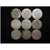 Image 2 : 9 ASSORTED 1880'S SEATED LIBERTY DIMES