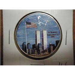 2001 COLORIZED AMERICAN SILVER EAGLE IN MEMORY