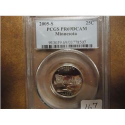 2005-S MINNESOTA QUARTER PCGS PR69 DCAM