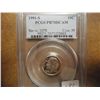 Image 1 : 1991-S ROOSEVELT DIME PCGS PR70 DCAM