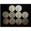 Image 2 : 10 ASSORTED 1940'S MERCURY DIMES