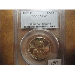 2007-D SACAGAWEA DOLLAR PCGS MS66