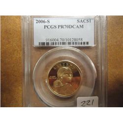 2006-S SACAGAWEA DOLLAR PCGS PR70 DCAM