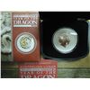 Image 2 : 2012 AUSTRALIAN LUNAR SILVER DOLLAR GILDED EDITION
