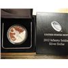 Image 1 : 2012-W INFANTRY SOILDER PF SILVER DOLLAR