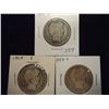 Image 1 : 1907-O,09-S & 13-S BARBER HALF DOLLARS