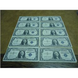 10-1957 & 57-B $1 SILVER CERTIFICATES