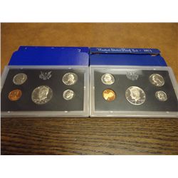 1971 & 1972 US PROOF SETS (WITH BOXES)